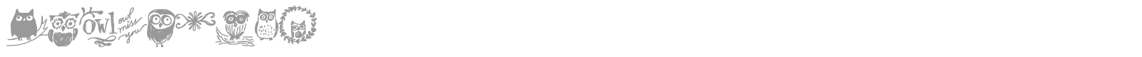 Owlmazing font preview