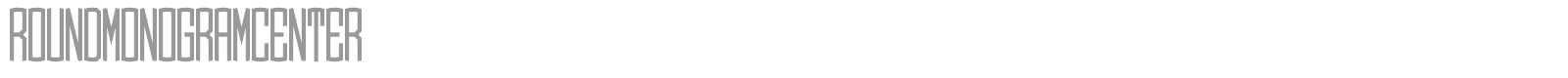 Round Monogram font preview