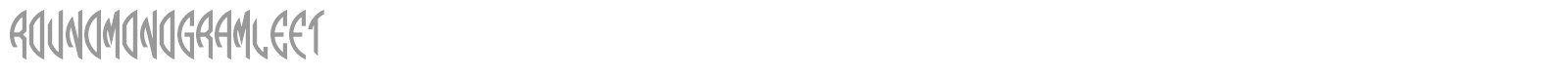 Round Monogram font preview