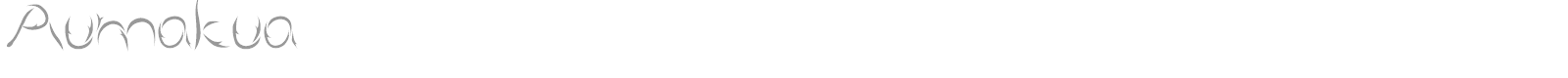 Aumakua font preview