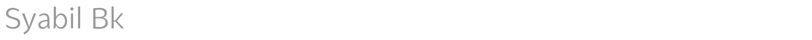 Syabil font preview