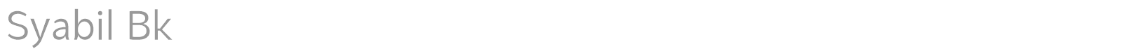 Syabil font preview