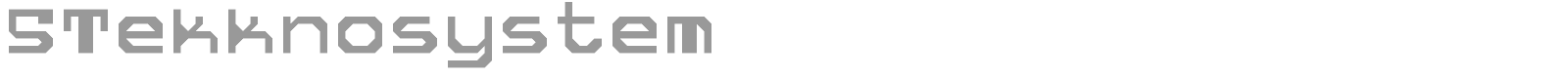 5 Tekknosystem font preview