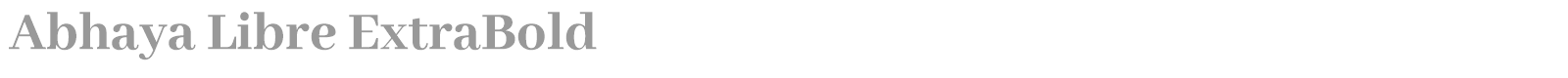 Abhaya Libre font preview