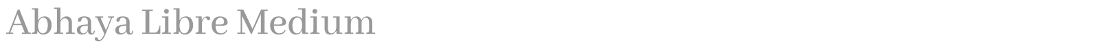 Abhaya Libre font preview