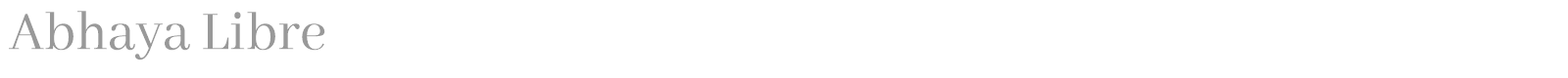 Abhaya Libre font preview