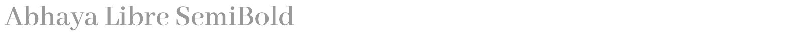 Abhaya Libre font preview