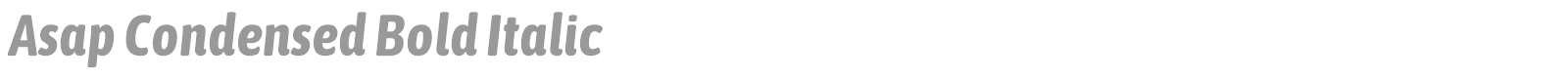 Asap Condensed font preview
