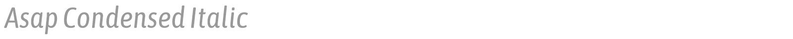 Asap Condensed font preview