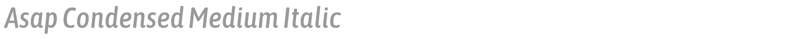 Asap Condensed font preview