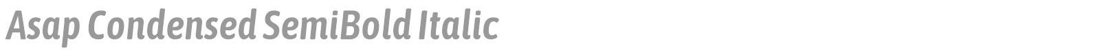 Asap Condensed font preview