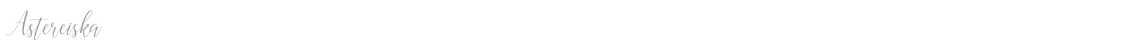 Astereiska font preview