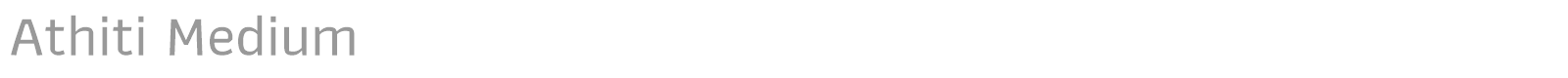 Athiti font preview