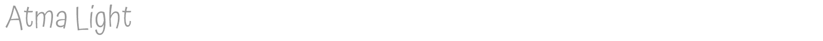 Atma font preview