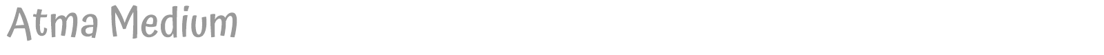 Atma font preview