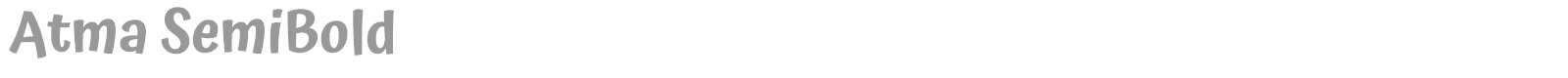 Atma font preview