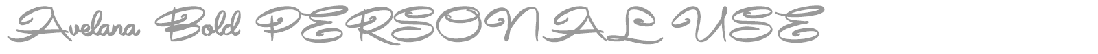 Avelana font preview