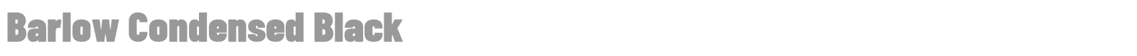 Barlow Condensed font preview