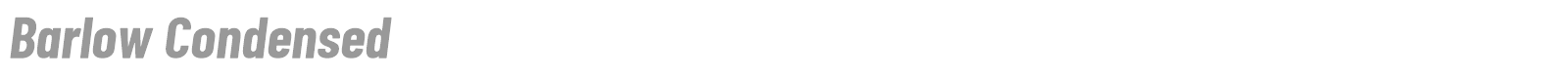 Barlow Condensed font preview