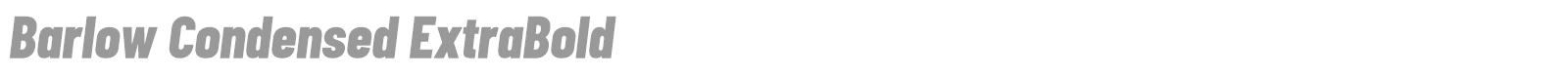 Barlow Condensed font preview