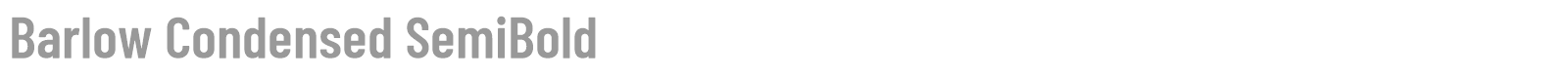 Barlow Condensed font preview