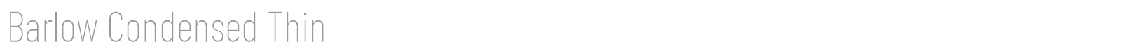 Barlow Condensed font preview
