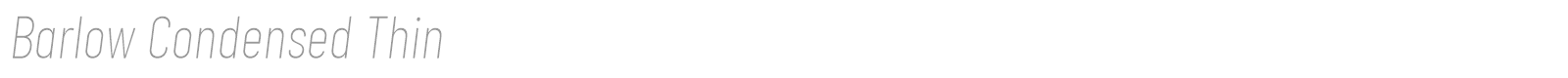 Barlow Condensed font preview
