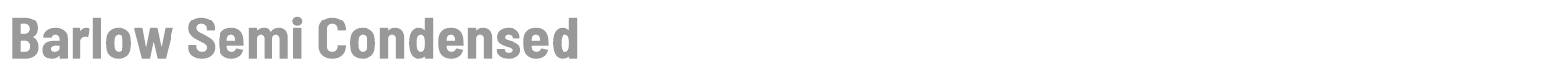 Barlow Semi Condensed font preview
