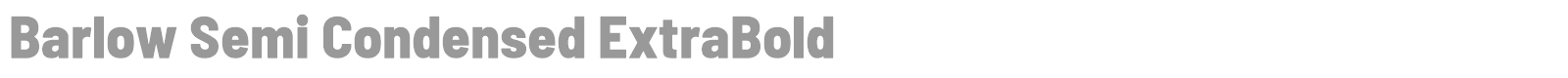 Barlow Semi Condensed font preview