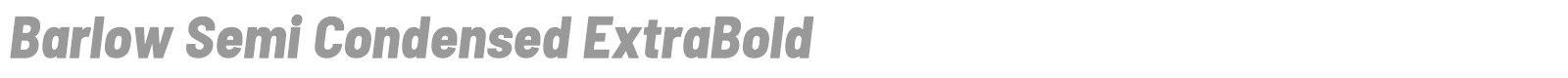 Barlow Semi Condensed font preview