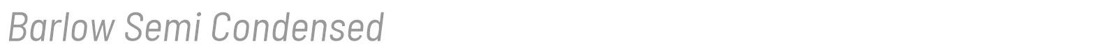 Barlow Semi Condensed font preview