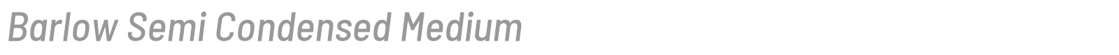 Barlow Semi Condensed font preview