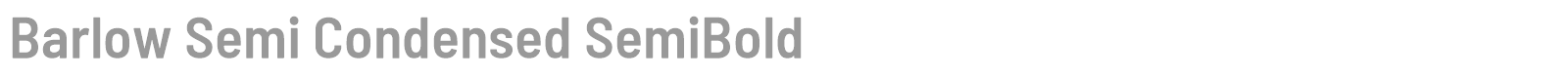 Barlow Semi Condensed font preview