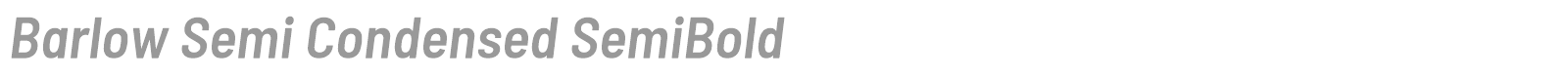Barlow Semi Condensed font preview