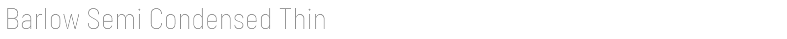 Barlow Semi Condensed font preview