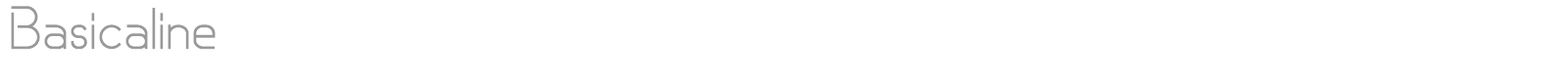 Basicaline font preview