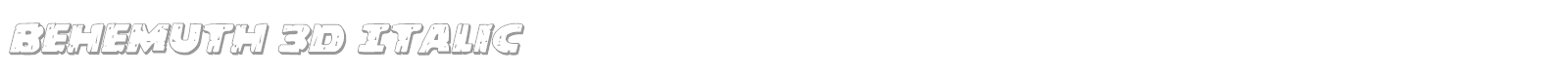 Behemuth font preview