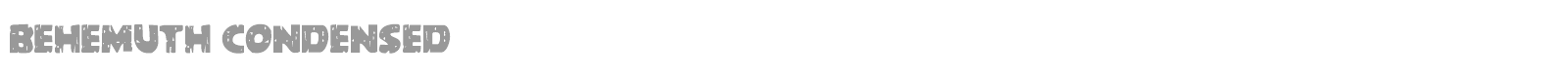 Behemuth font preview