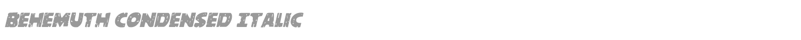 Behemuth font preview