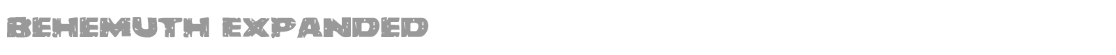 Behemuth font preview