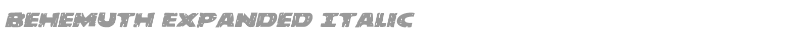 Behemuth font preview
