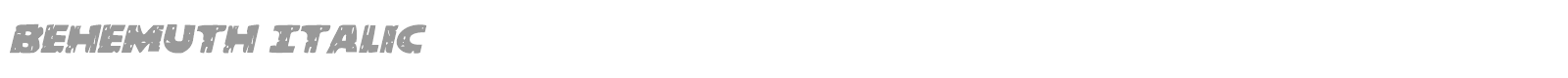 Behemuth font preview