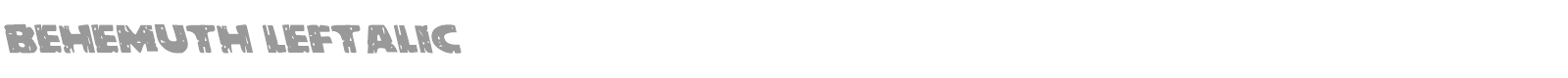 Behemuth font preview