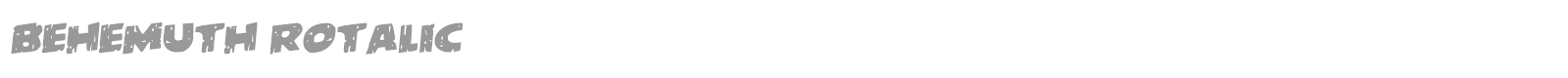 Behemuth font preview