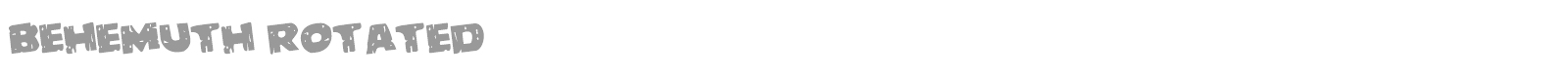Behemuth font preview