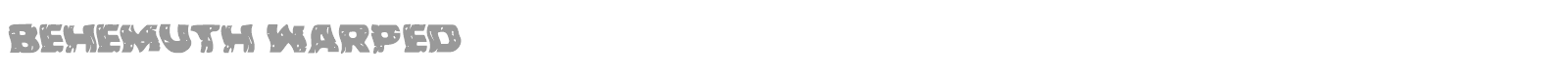 Behemuth font preview
