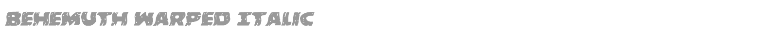 Behemuth font preview