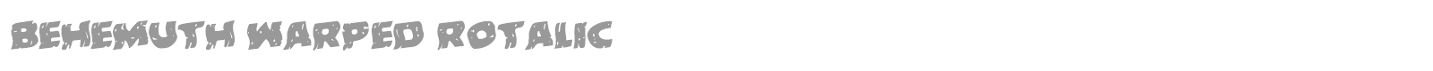Behemuth font preview