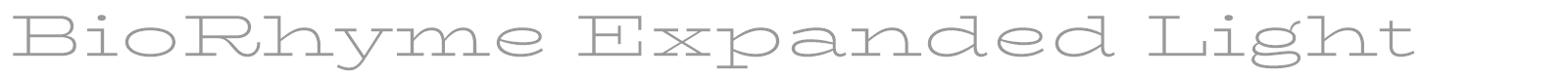 BioRhyme Expanded font preview