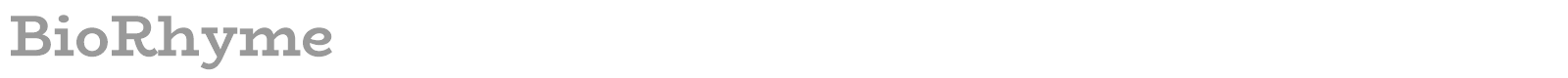BioRhyme font preview